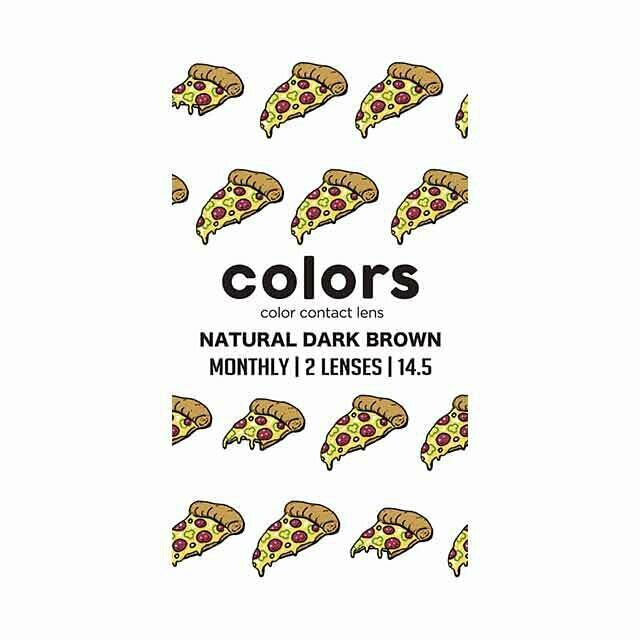 Colors 1 month Natural Dark Brown 月拋棄型有色彩妝隱形眼鏡｜每盒2片