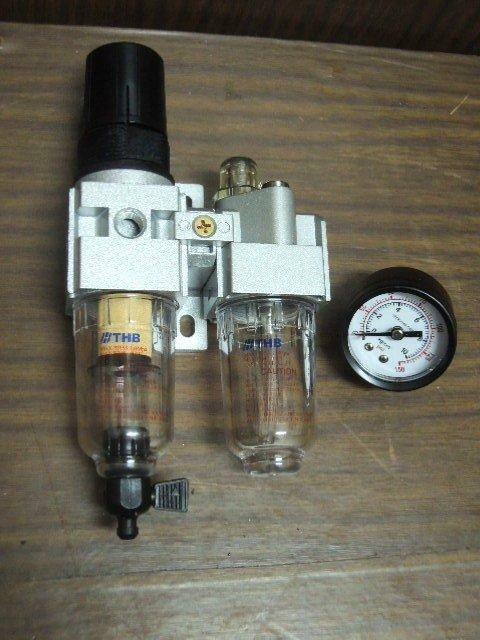 ＊中崙五金【附發票】台灣製 THB 空壓機濾水器 空壓機專用 迷你濾水器 1/4 FRL-202 優惠中!