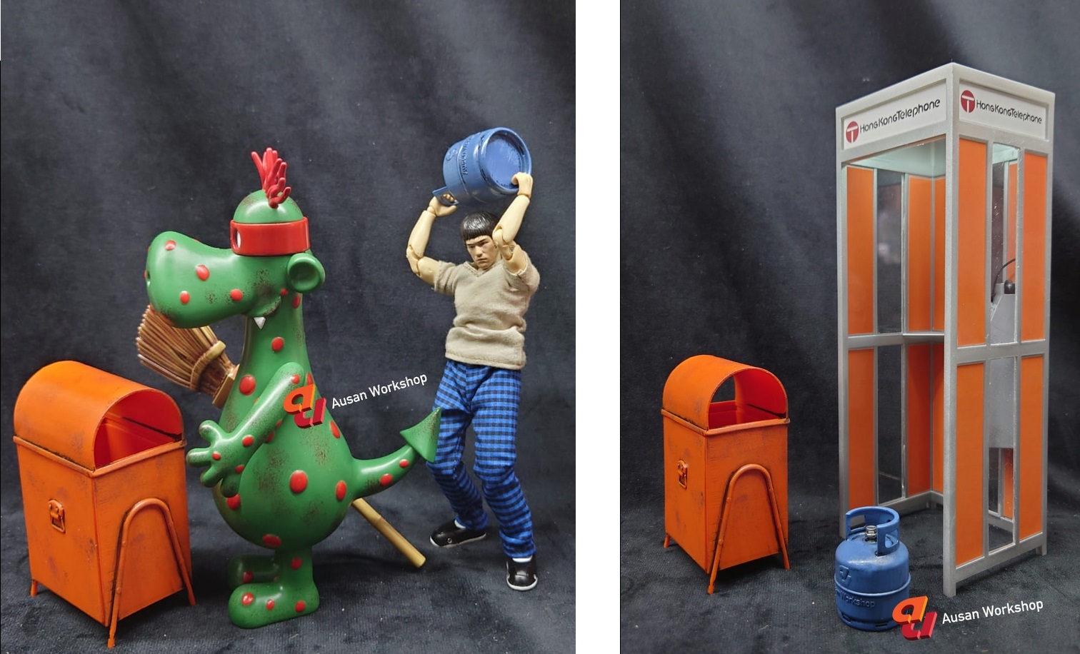 Ausan Workshop : 1/12 香港80年代 - 垃圾箱