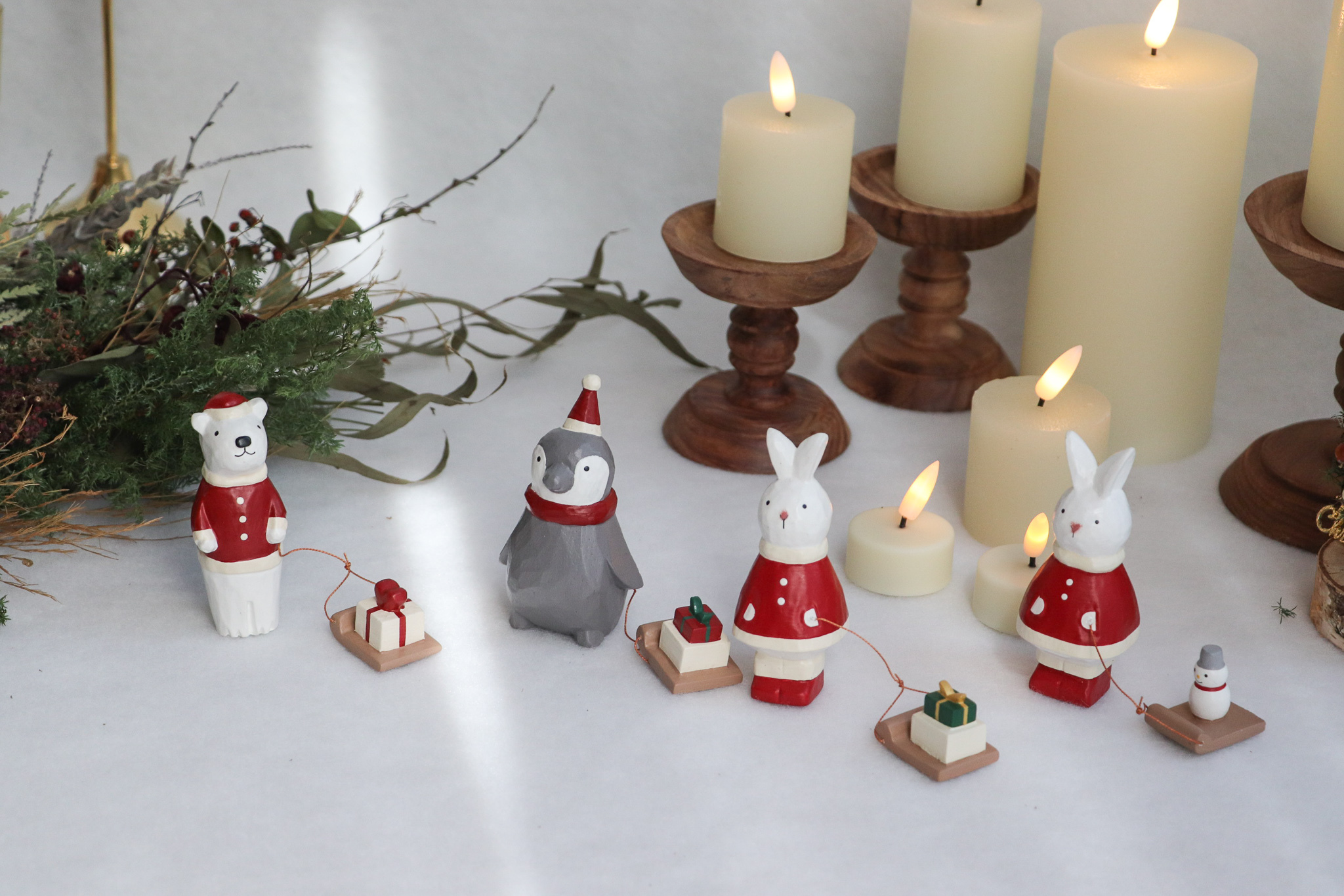 T-lab 聖誕限定 雪地拖車系列 擺飾(單隻販售)