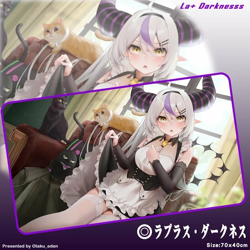「同人代購」FF40 ラプラス・ダークネス La+ Darknesss (MAID) 滑鼠.桌遊兩用墊 70x40cm