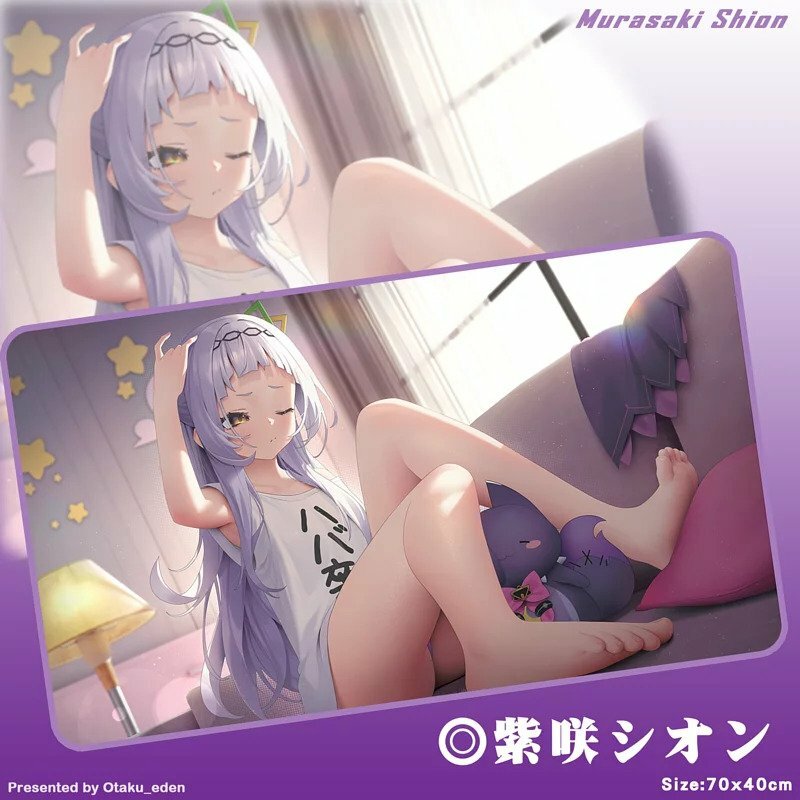 「同人代購」FF40 紫咲シオン Murasaki Shion 滑鼠.桌遊兩用墊 70x40cm