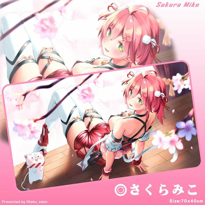 「同人代購」FF40 さくらみこ Sakura Miko 滑鼠.桌遊兩用墊 70x40cm