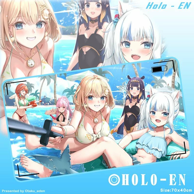 「同人代購」FF40 HOLO- EN 滑鼠.桌遊兩用墊 70x40cm