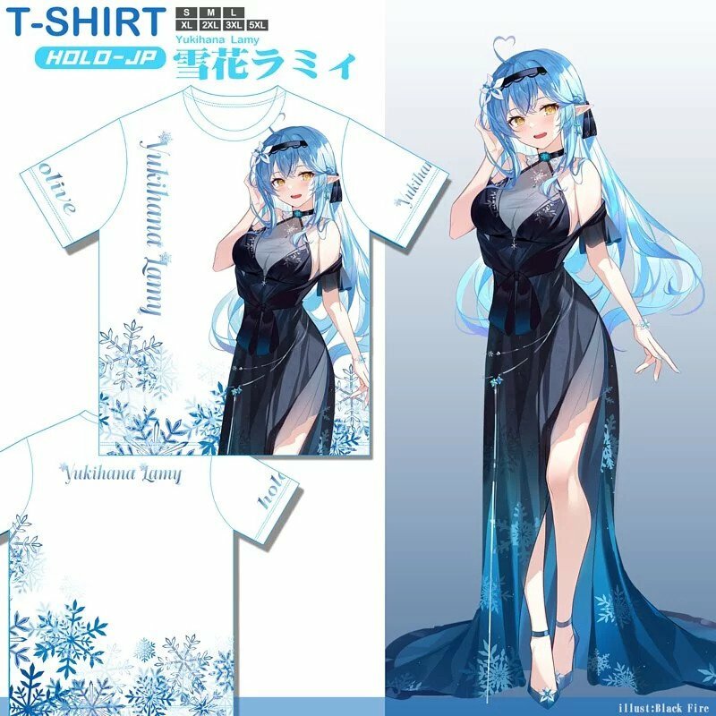 「同人代購」FF40 雪花菈米 Yukihana Lamy イブニングドレス(熱昇華.排汗T)-免翻面可套網丟洗衣機