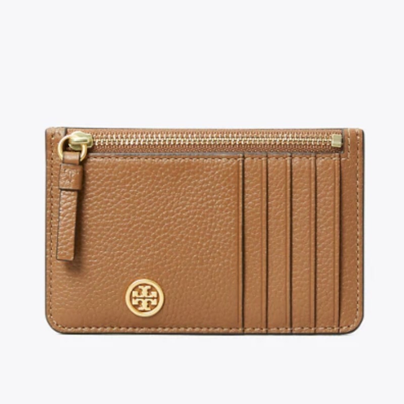 [5/6截] Tory Burch 全真皮卡套 (5 卡位+1 拉鍊格) 美國 private sale 獨家優惠❗（此為預訂商品，如同一訂單中有其他現貨商品，現貨商品會安排先行寄出。）