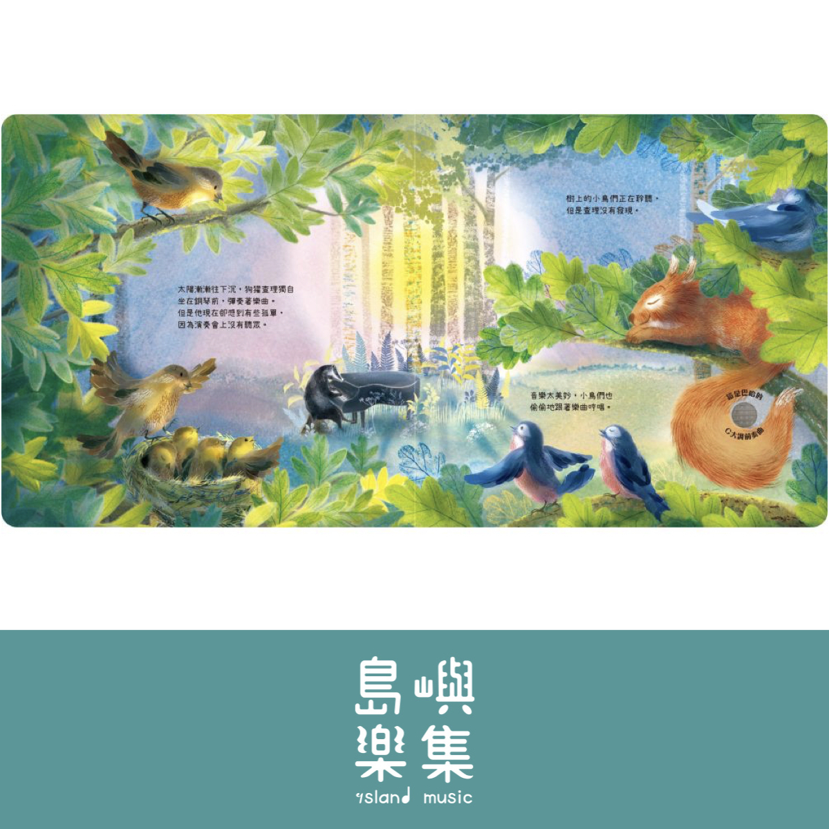 森林裡的音樂大師-溫馨的獨奏會