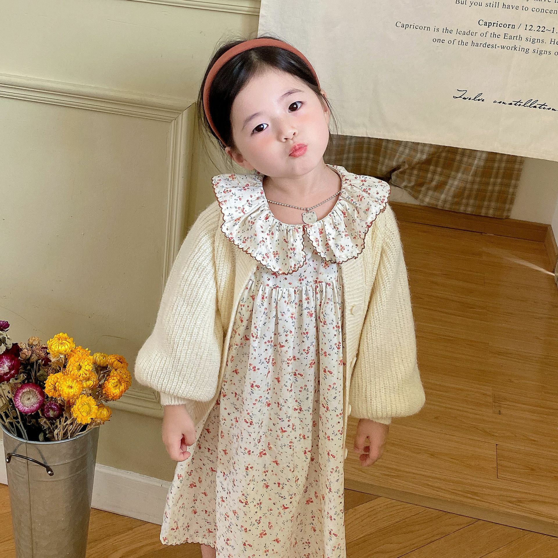 大蓬袖寬鬆針織外套 3色