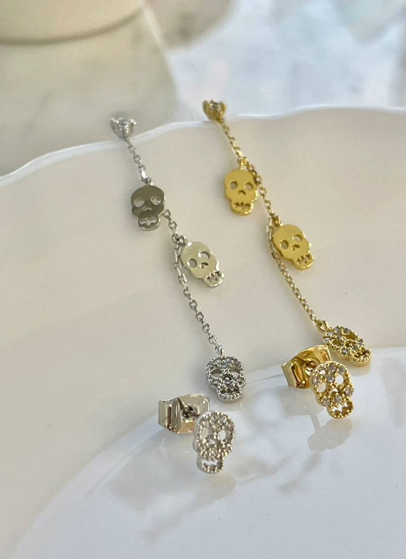 [現貨] 《她很漂亮》高濬熙骷髏耳環