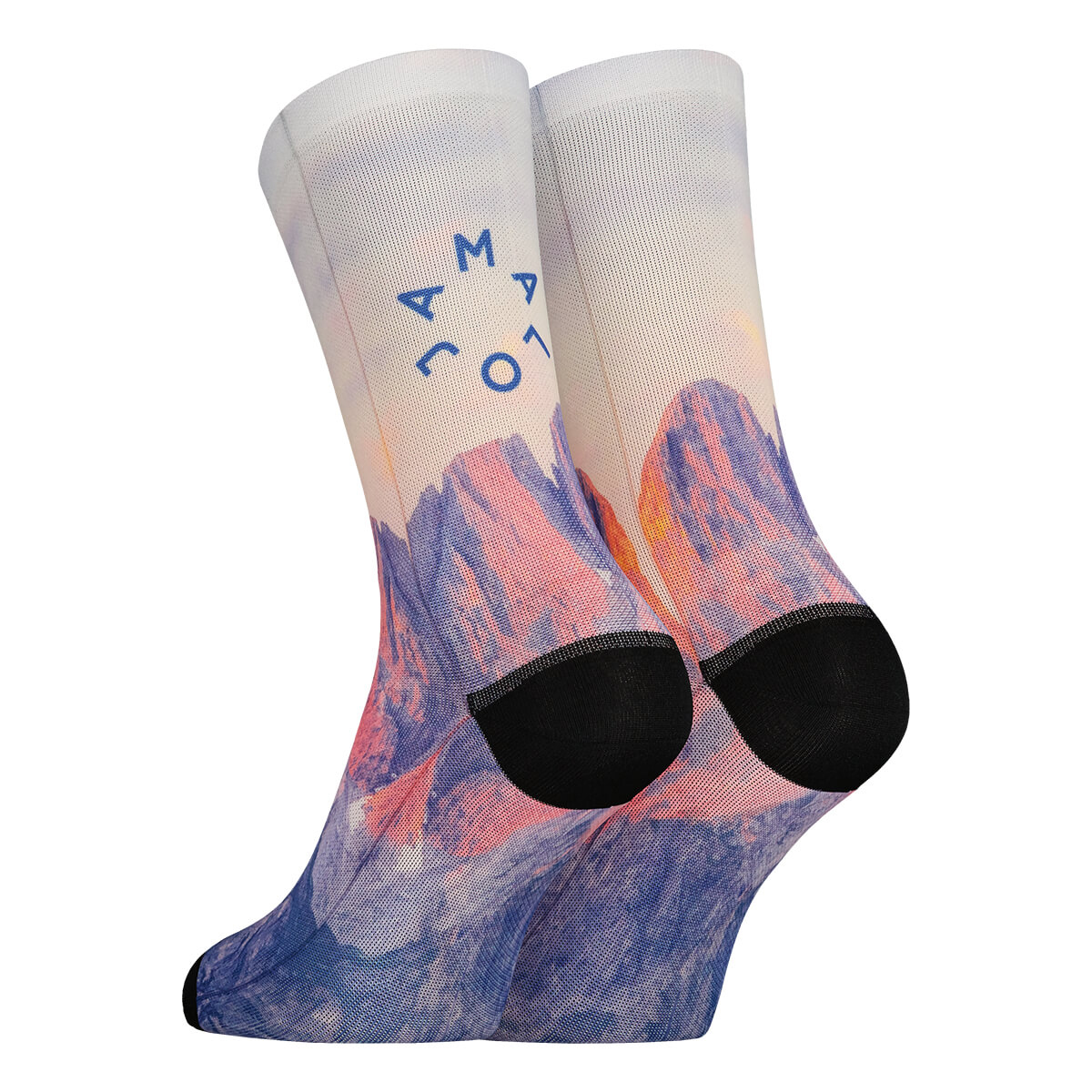 【MALOJA】快乾排汗透氣機能型中筒襪 / 22MA34313-橘、粉