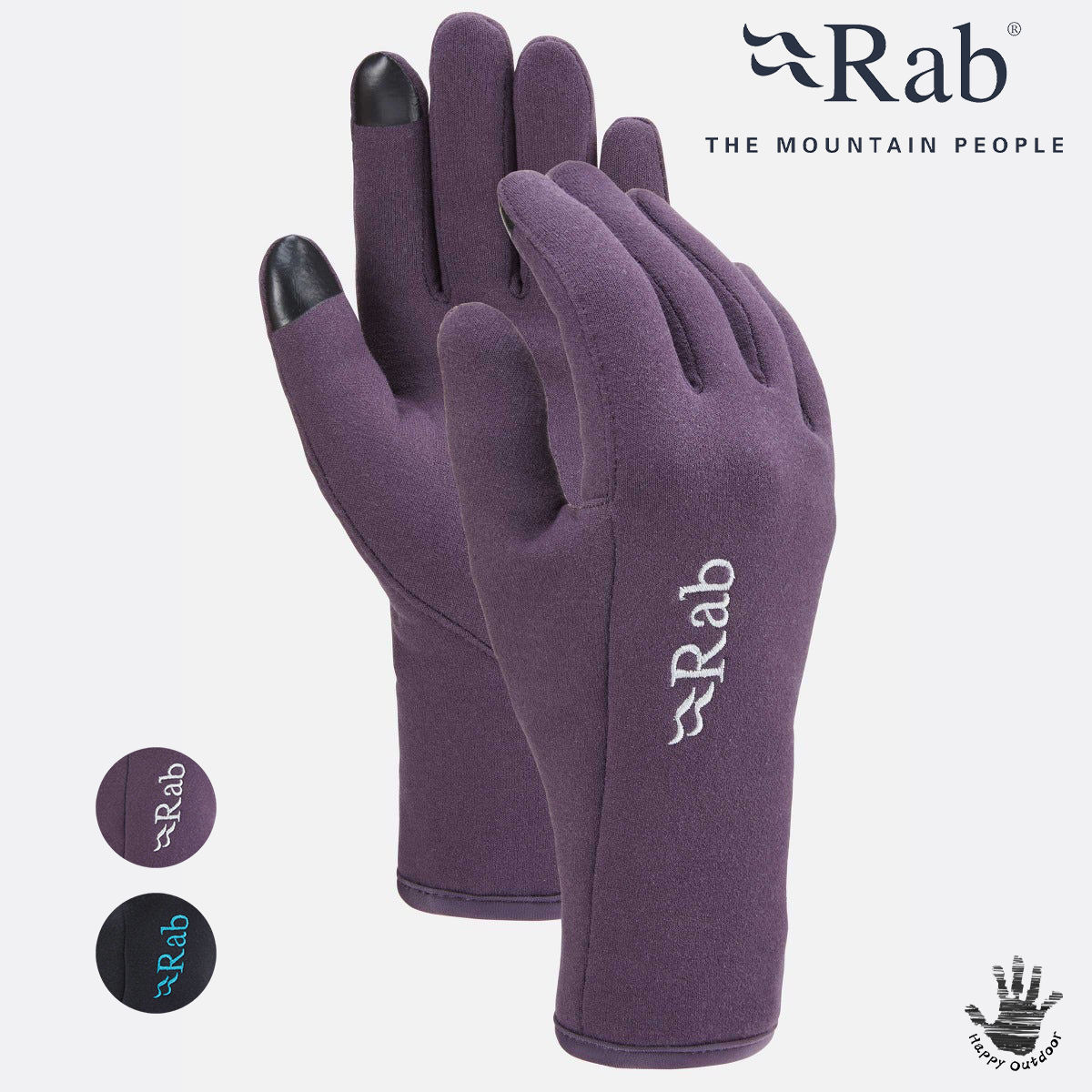 Rab Power Stretch Contact Glove Women 女款 保暖刷毛觸控手套 彈性透氣保暖手套 QAH-56 (2色) [HappyOutdoor]