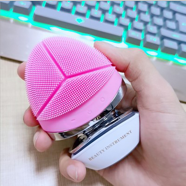 Japan JTSK multi-functional rechargeable silicone waterproof cleansing instrument Micro-current constant temperature ultrasonic introduction instrument (P3201)