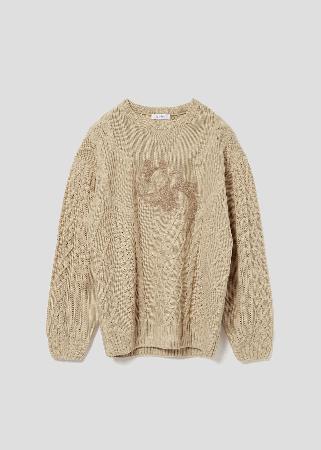 【予約商品】Graniph xDisney Nightmare Before Christmas吸血鬼泰迪針織Hoodie