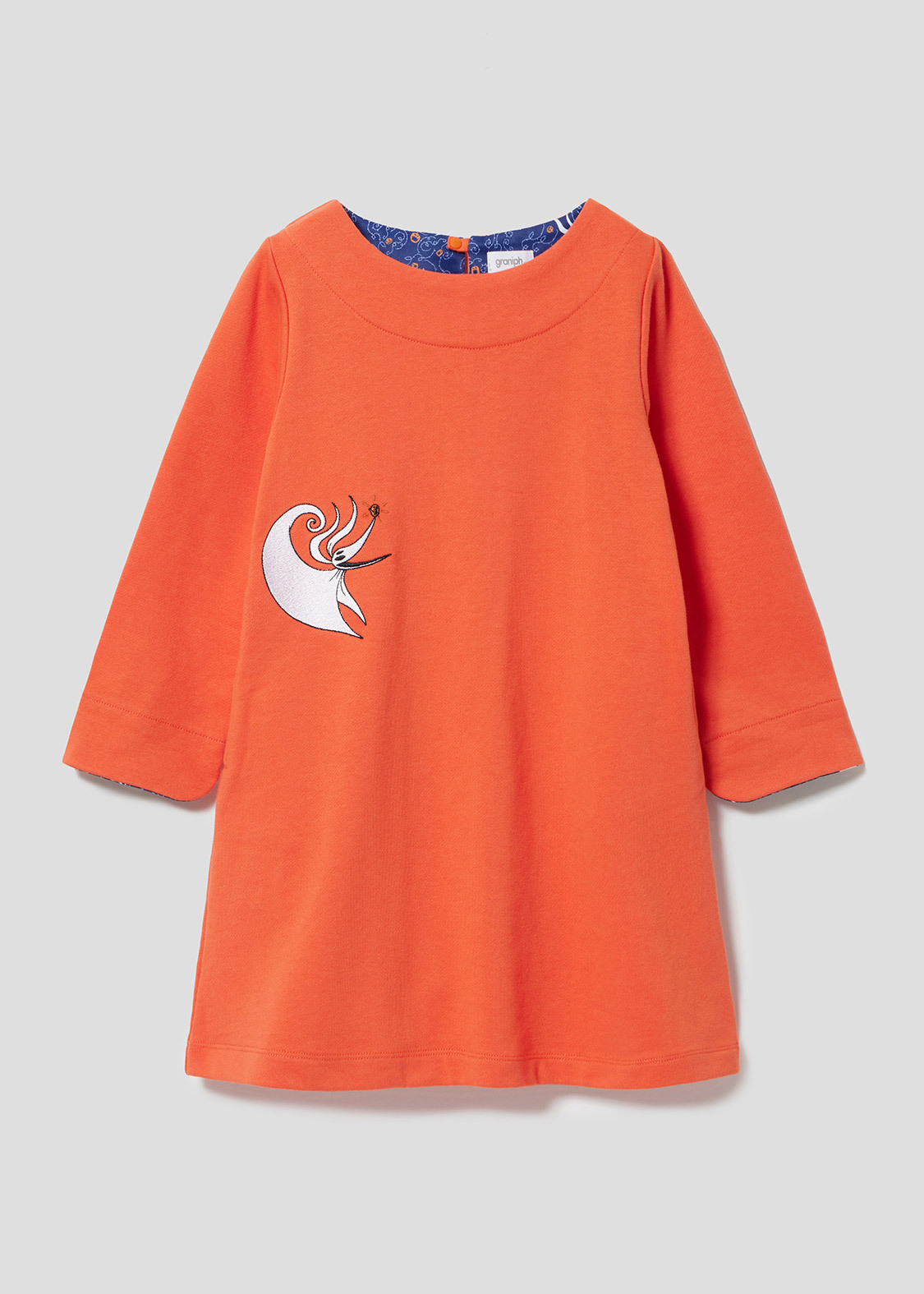 【予約商品】Graniph xDisney Nightmare Before Christmas 兒童橙色長身衫