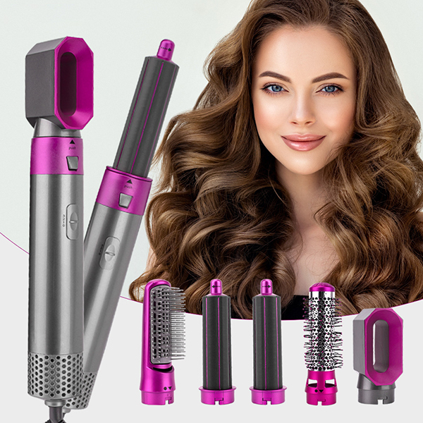 Japan AKI Automatic 5-in-1 Hot Air Comb, Straightener, Curling Iron, Dual-purpose Curling Iron, Large Curling Artifact (UK 3-pin plug) (Hong Kong Applicable) (A0028)