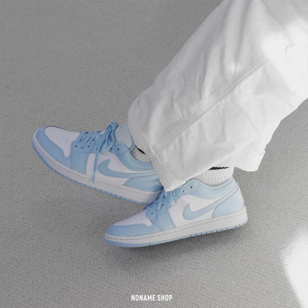 NIKE AIR JORDAN 1 LOW “Aluminum” 奶油藍 低筒 AJ1 (女款)