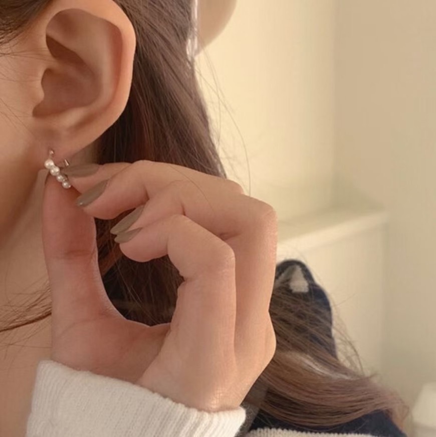 925 silver-Miss Pearl earrings