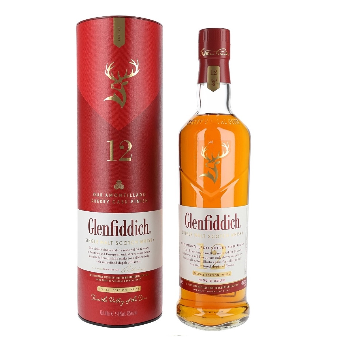 格蘭菲迪12年天使雪莉單一純麥威士忌 Glenfiddich 12 Years Amontillado Sherry Cask Single Malt Whisky