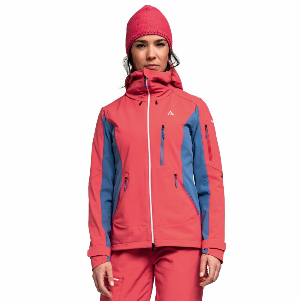 【Schoffel】女防水透氣保暖軟殼外套 / 22SL20-13297-[紅/藍]