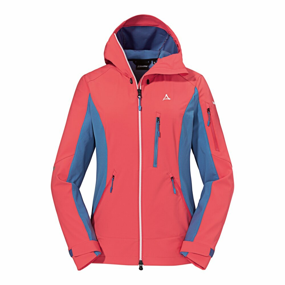 【Schoffel】女防水透氣保暖軟殼外套 / 22SL20-13297-[紅/藍]