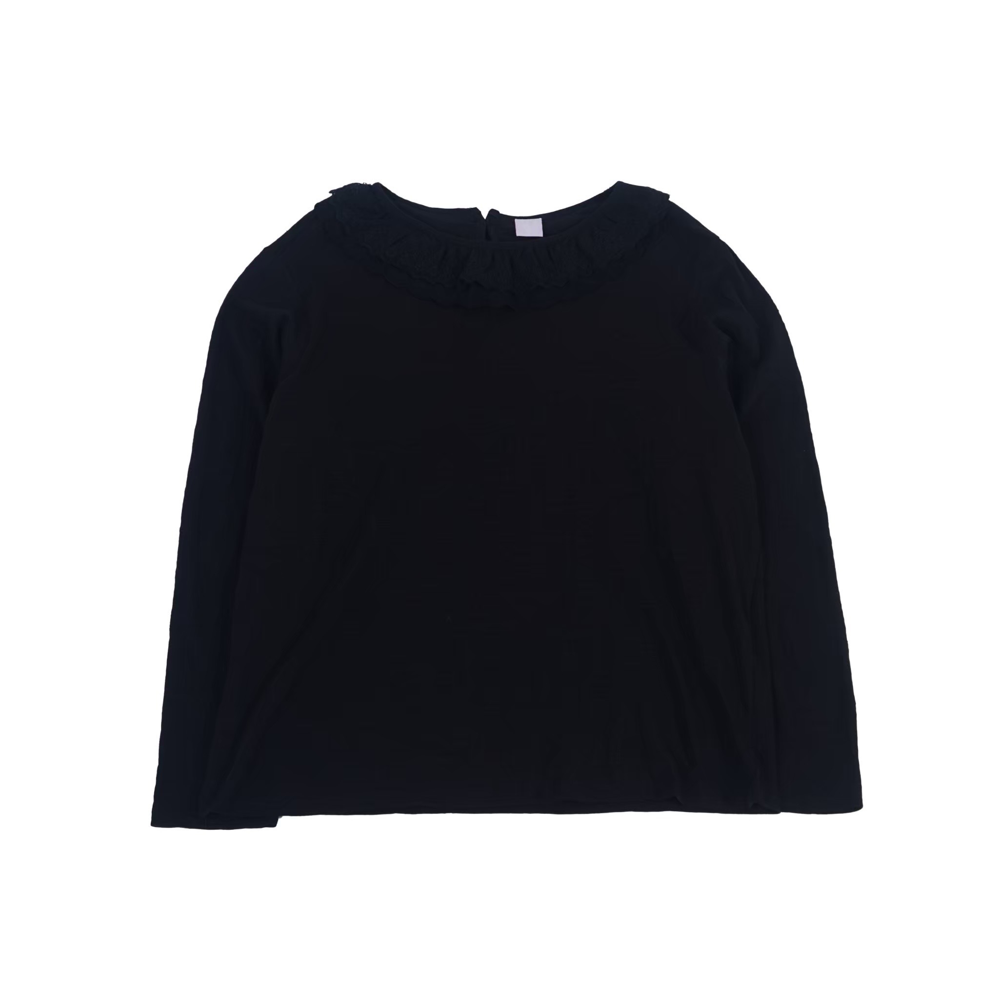 lace花花領長袖打底