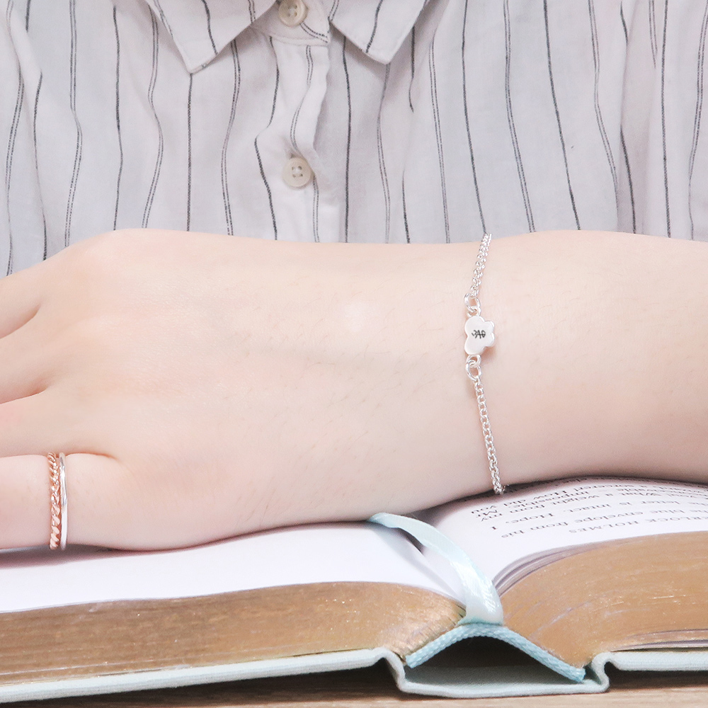 紛飛舞蝶 雙圈款 蝴蝶 925純客製化刻字手鍊