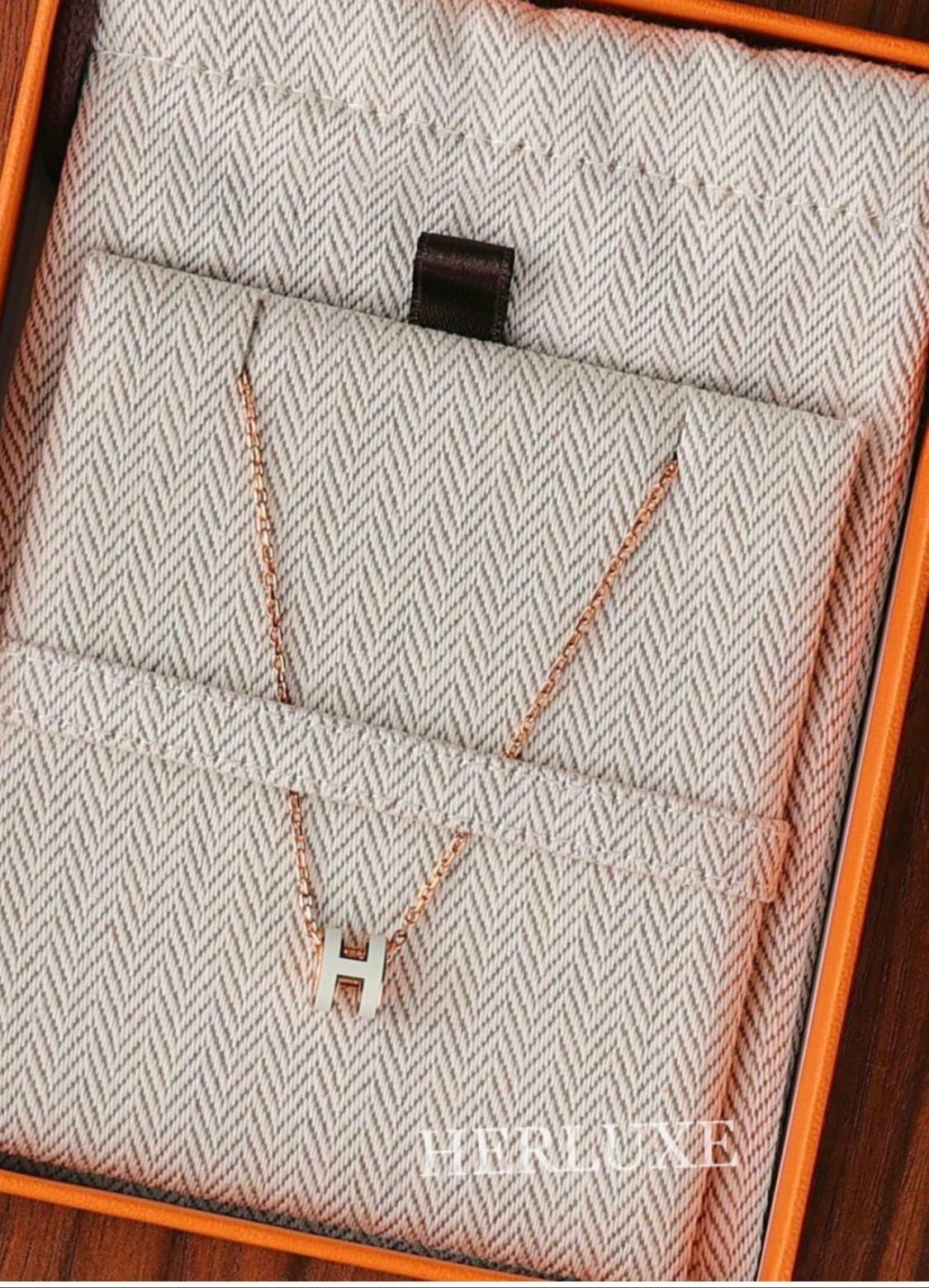 Mini pop H necklace 0S Vert fizz CD