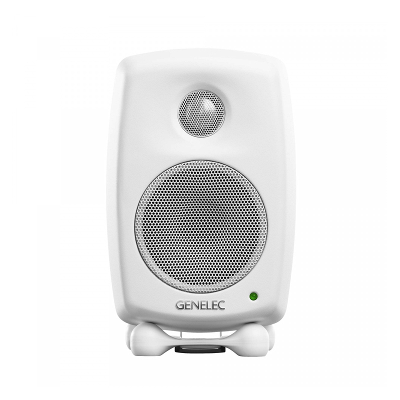 Genelec 8010A (White) 3" Bi-Amplified Studio Monitor | Active Portable (White Pair)