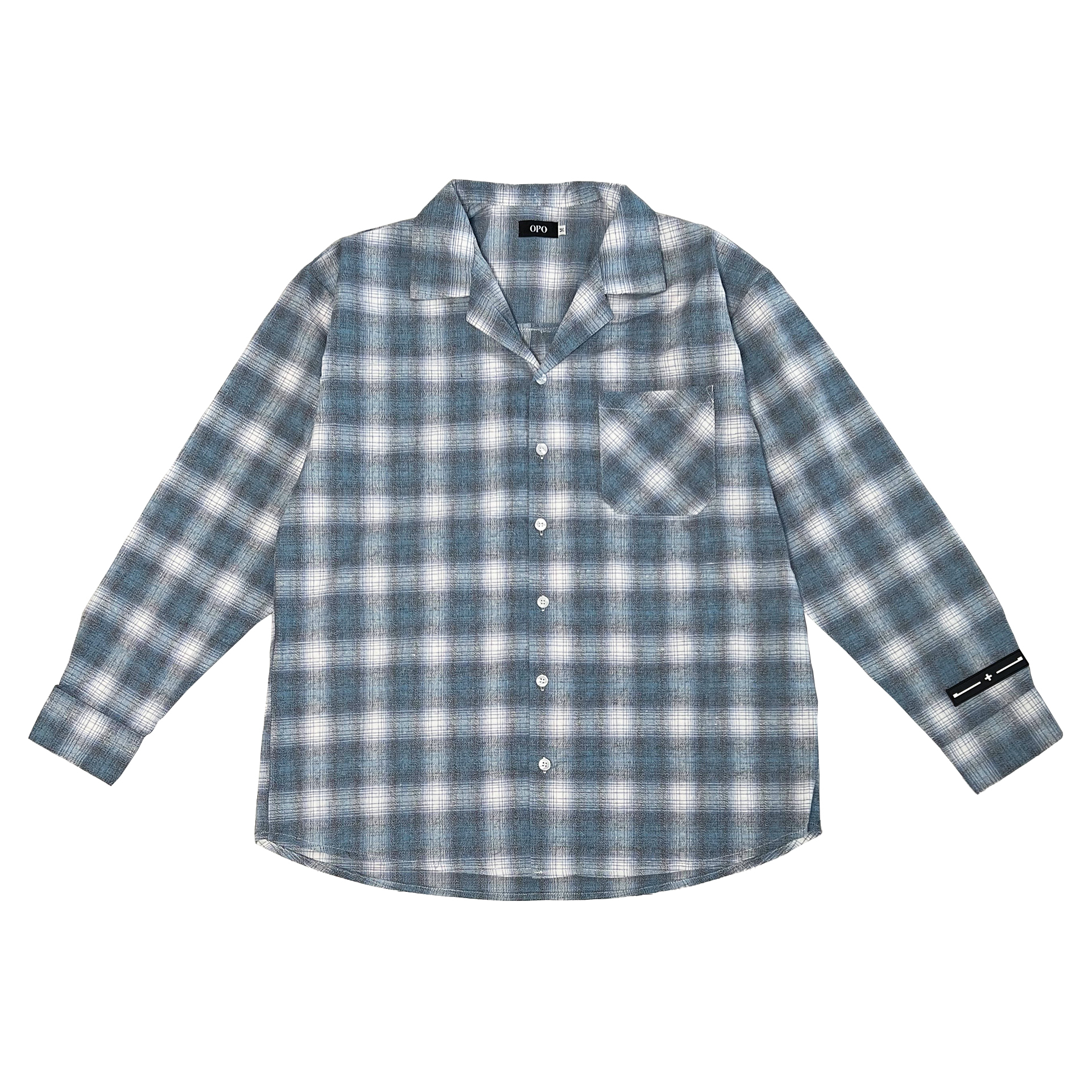 OPO DESIGN 法蘭絨 格紋長袖襯衫