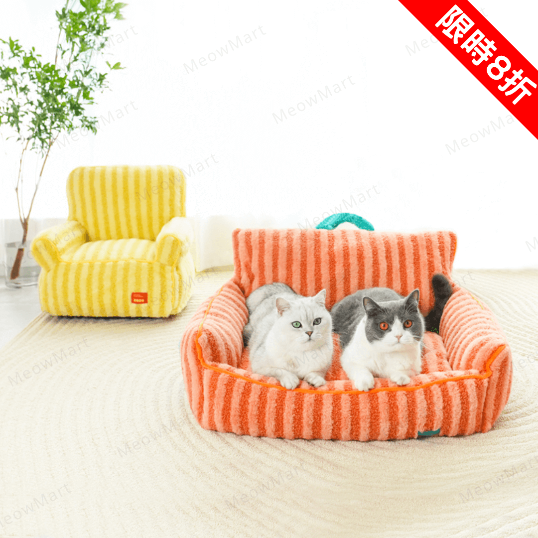 【新品8折】軟絨貓咪梳化床