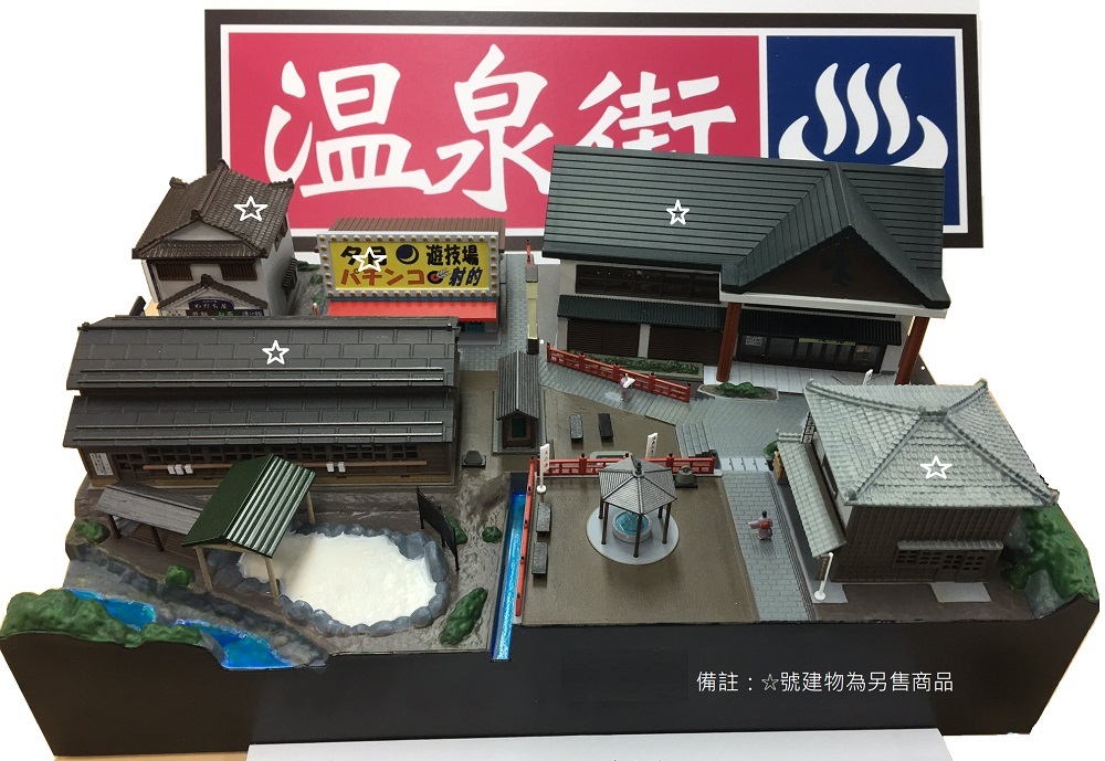 ジオラマベースD2 温泉街の情景 2 （鉄道模型ジオラマ）トミーテック