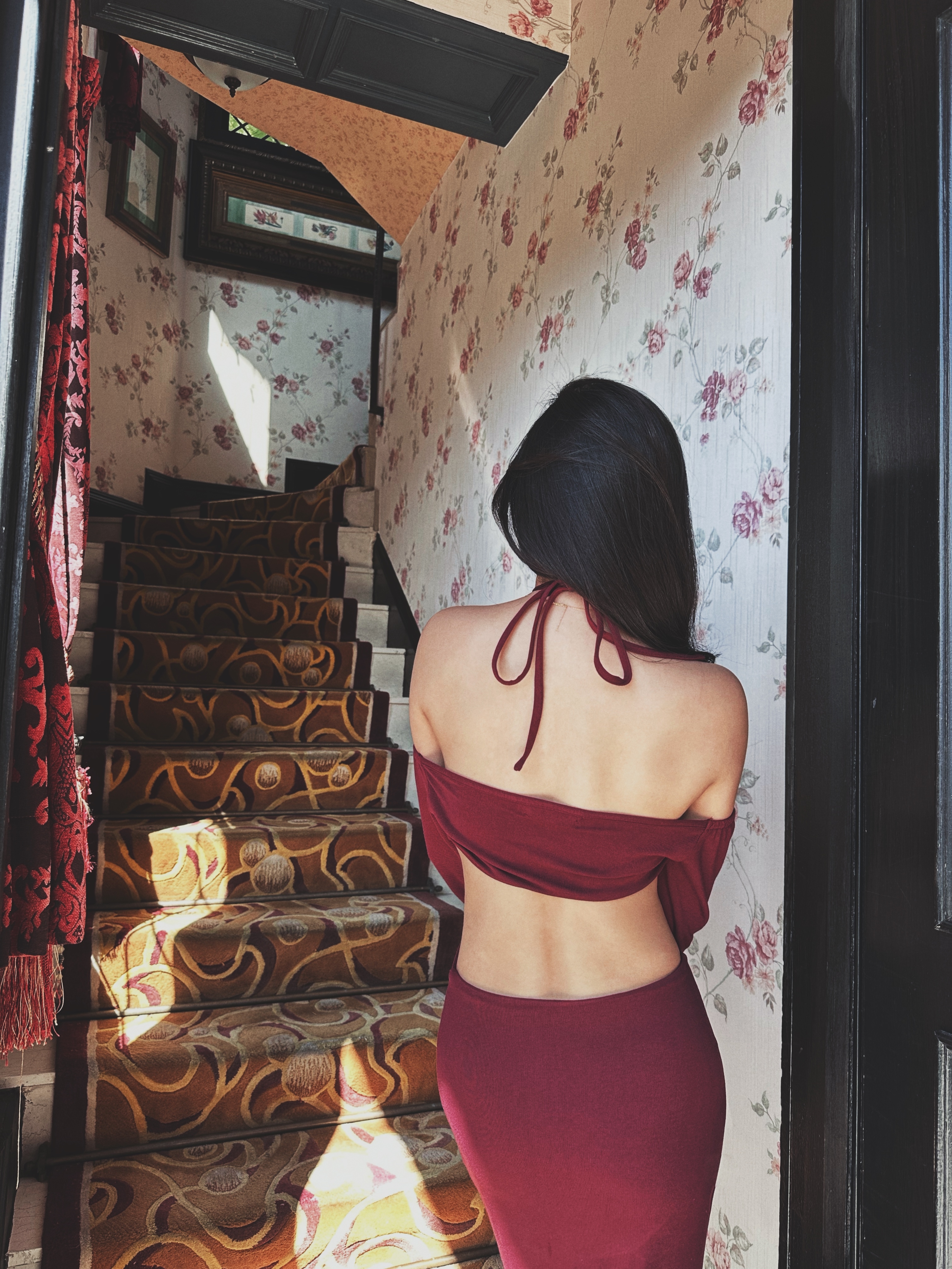 Mambo 曼波舞曲 長袖挖腰長洋裝