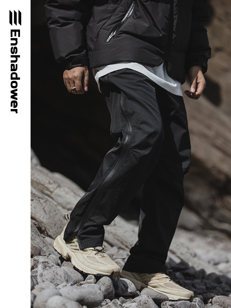 ENshadower隱蔽者 拉鍊工裝防風防水直筒褲