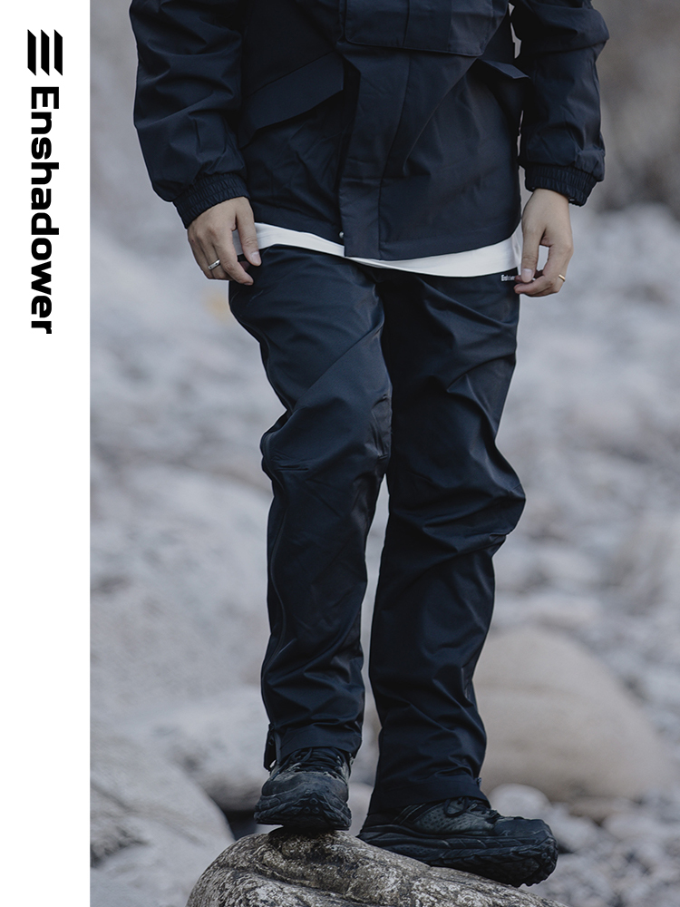 ENshadower隱蔽者 拉鍊工裝防風防水直筒褲