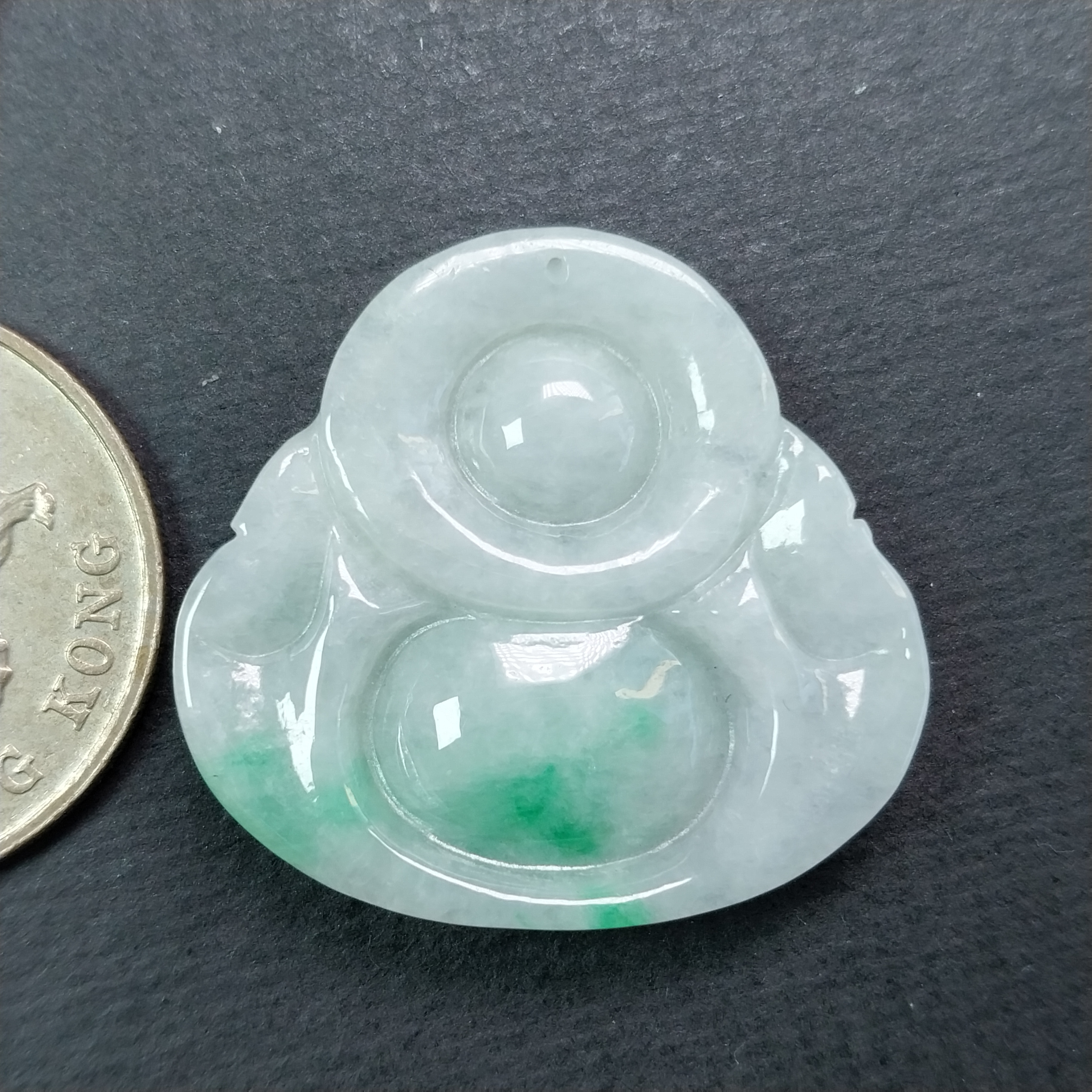 J1969 冰糯飄綠笑佛