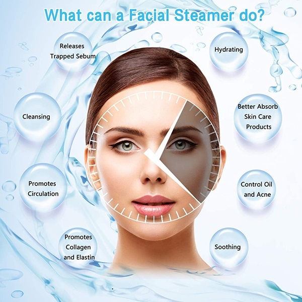 韓國JK 新款蒸臉儀熱蒸氣家用補水蒸臉器納米噴霧蒸臉美容儀 J0716