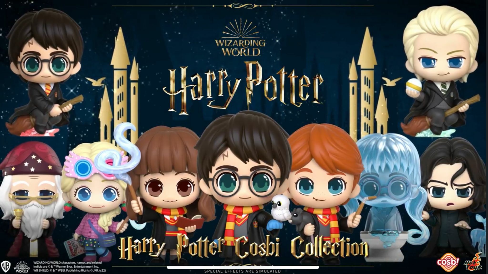 Hot Toys 《哈利波特》系列角色 Cosbi 盲盒迷你珍藏人偶 (原盒8入)