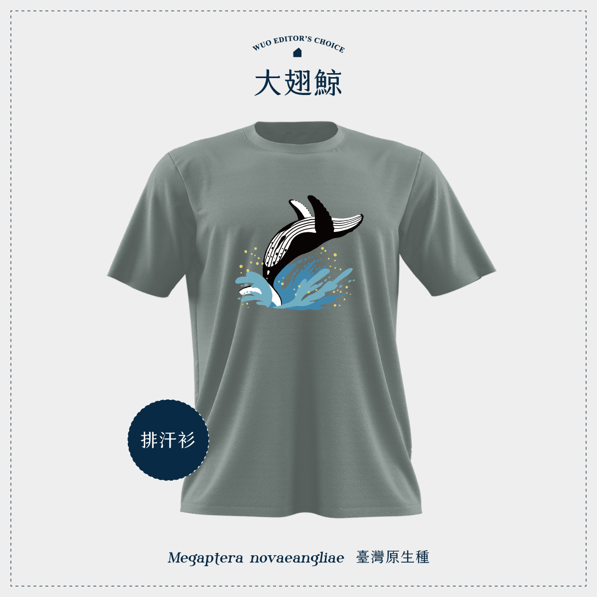 島嶼共居】排汗衫｜大翅鯨