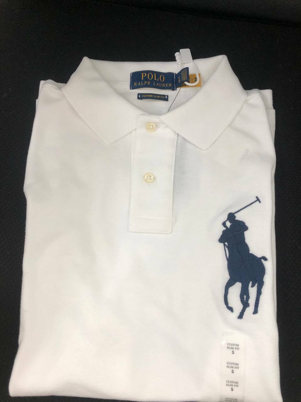 [S] PRL SIGNATURE POLO SHIRT,WHITE, 738085392429-WHITE (SRL48)