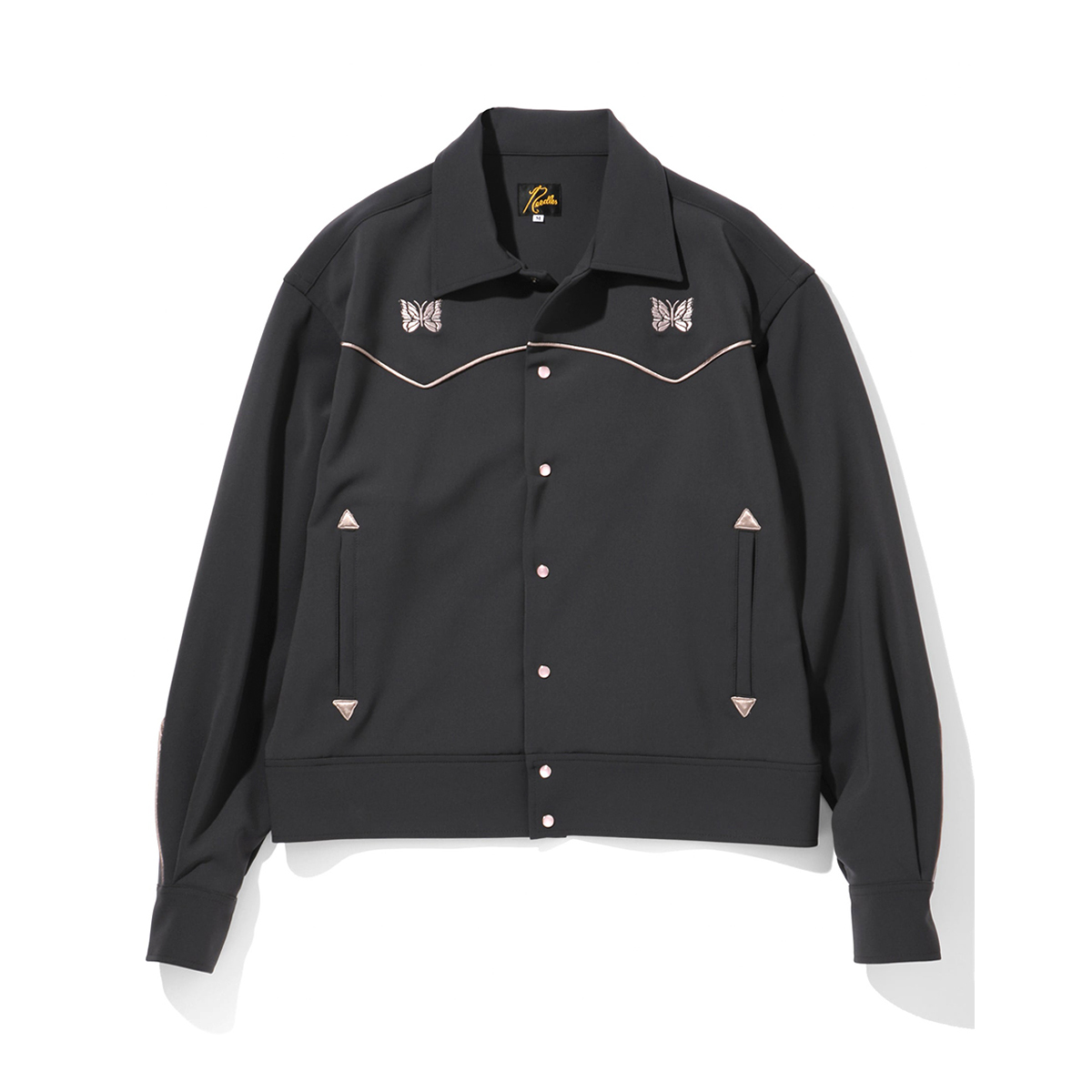 NEEDLES PIPING COWBOY JACKET - PE/PU DOUBLE CLOTH