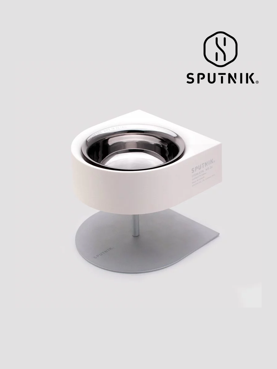 【SPUTNIK】COZY 寵物防蟻碗架組｜可調整高度｜白色