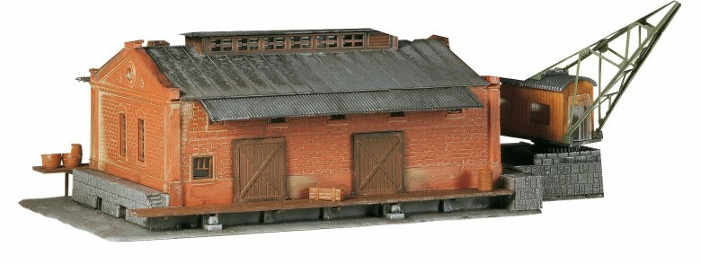 Faller 222180 N scale Freight depot with crane