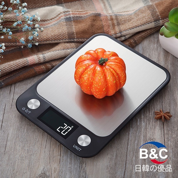 Korea B&C stainless steel high precision 5KG kitchen scale food baking scale 1 gram electronic scale (B0055)