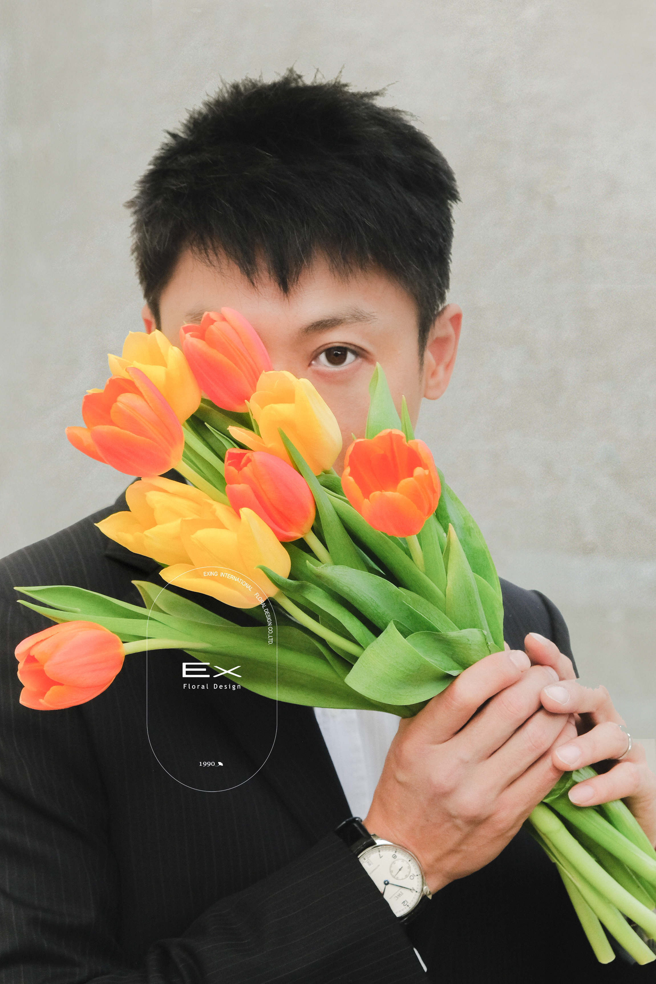 “我很幸福”  ｜求婚花束｜新娘捧花｜鬱金香捧花