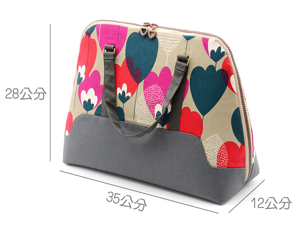 digital pattern Tulip Handbag / Shoulder Bag