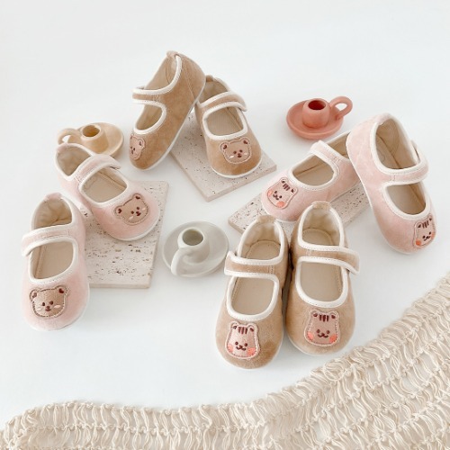 Dot to Dot 彩色童年短毛絨布鞋