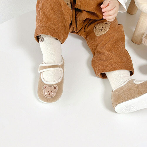 Dot to Dot 彩色童年短毛絨布鞋