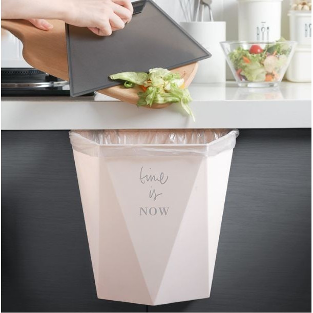 【Hook's嚴選】日系掀蓋式多功能垃圾桶 吊掛式 壁掛式 直立式 廚房壁掛垃圾桶 附贈上蓋 加蓋設計 分類垃圾桶 廚餘 垃圾 回收桶