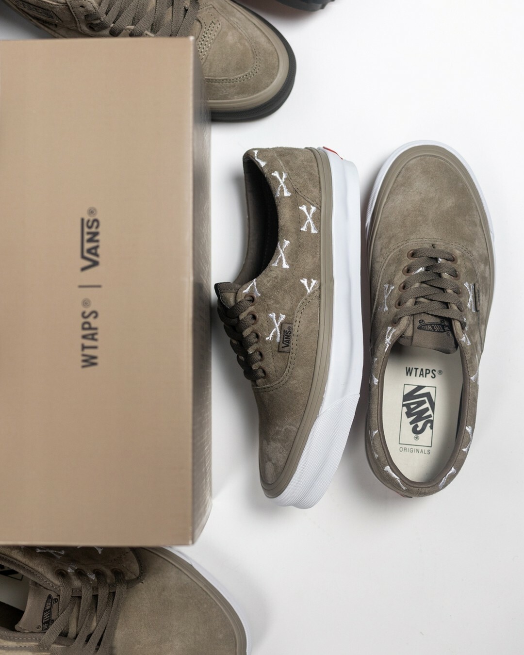 2022AW WTAPS VANS OG ERA LX 刺繡 骨頭 低筒 麂皮 皮革 鞋子 現貨