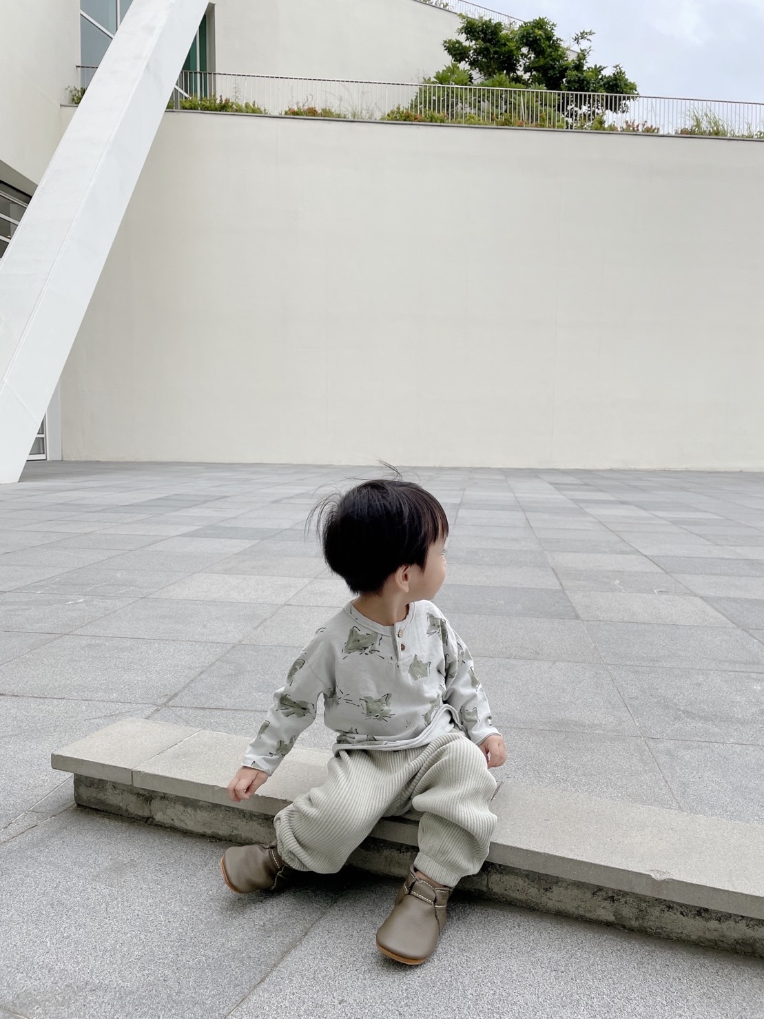 【口水款】葡萄牙Play Up 有機棉必收彈性針織長褲 - De Verde Em Poupa